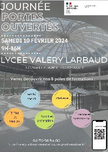 Lycée Valéry Larbaud Cusset JPO 10 février 2024