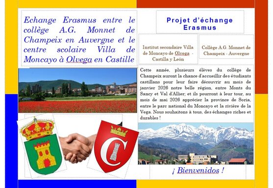 Elaboration du projet Erasmus Espagne 2026