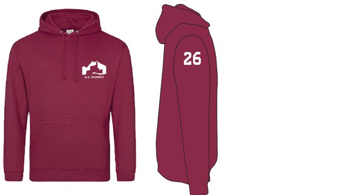 Nouveau sweat cette année : le rouge "Red Hot Chili"